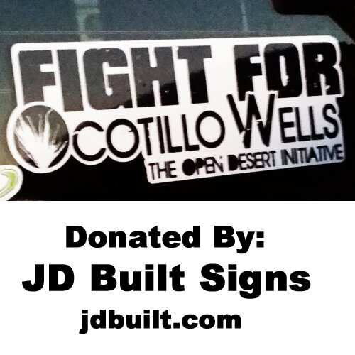 Fight For Ocotillo Wells - The Open Desert Initiative Sticker